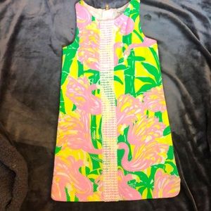Lilly Pulitzer girls size 7-8 flamingo dress.